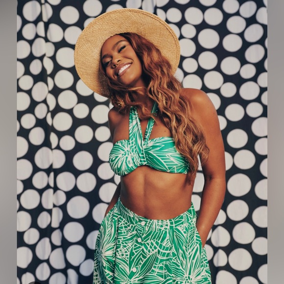 Tabitha Brown x Target Limited Edition Green Maxi Skirt - Picture 3 of 6